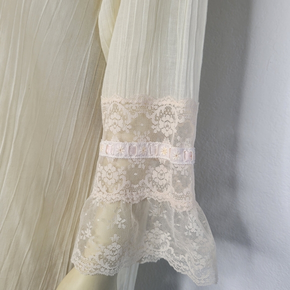 Vintage 70s Christian Dior Gauze Sheer nightgown - Picture 8 of 11